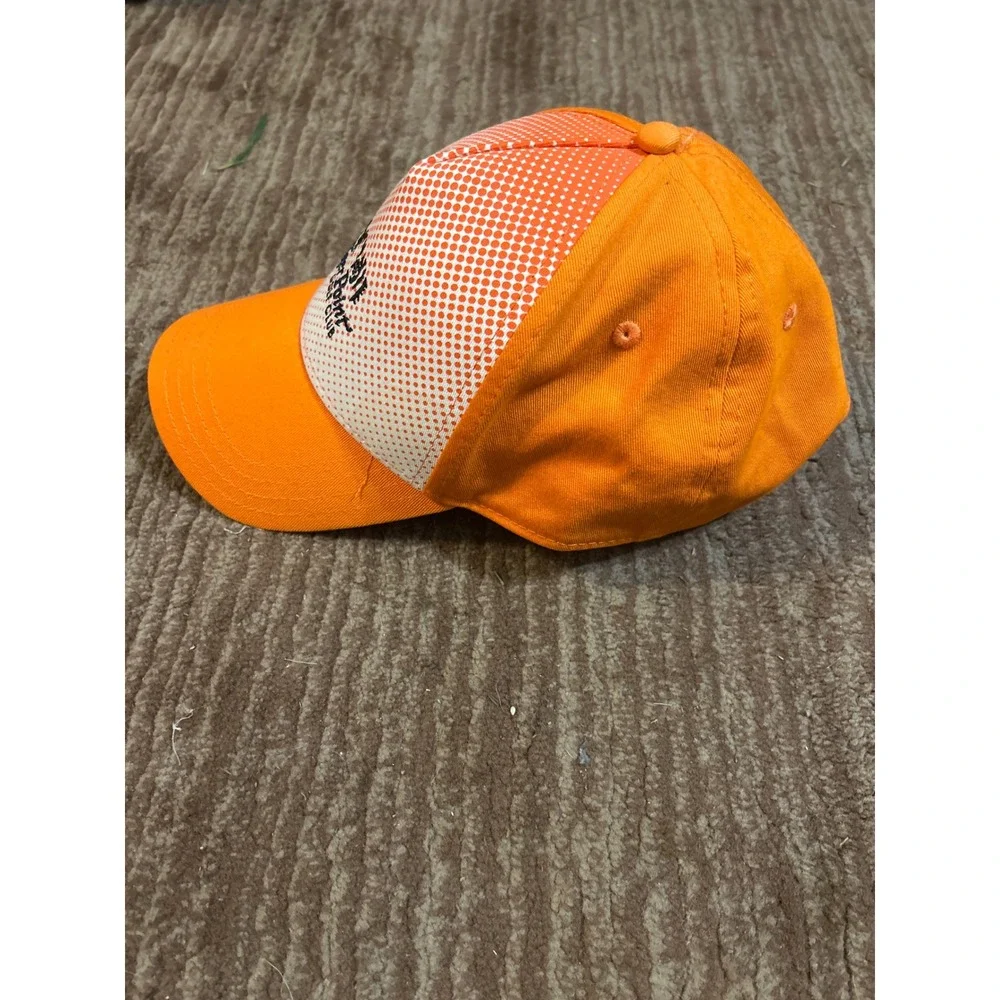 Pukka Tiger Point‎ Golf Club Hat Orange White Mesh Back Adjustable